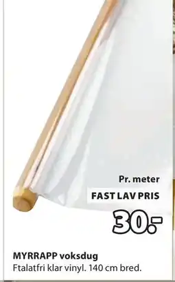 JYSK MYRRAPP voksdug tilbud