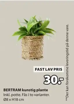 JYSK BERTRAM kunstig plante tilbud