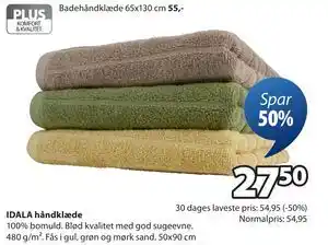 JYSK IDALA håndklæde tilbud