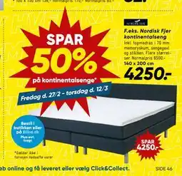 Bilka SPAR 50% på kontinentalsenge tilbud