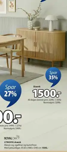 JYSK LYNGVIG skænk tilbud