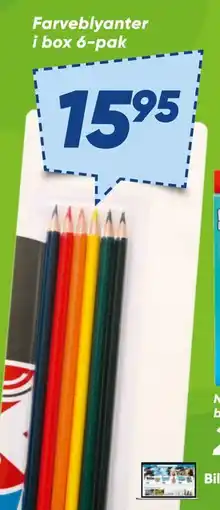 Bilka Farveblyanter i box 6-pak tilbud