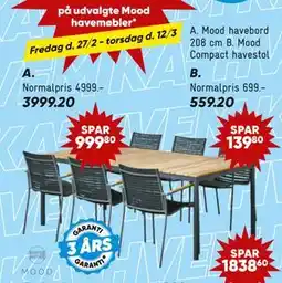 Bilka Mood Compact havestol tilbud