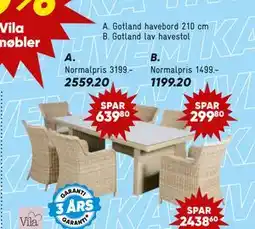 Bilka Gotland lav havestol tilbud