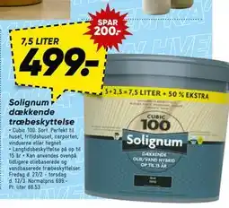 Bilka Solignum dækkende træbeskyttelse tilbud