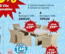Bilka Gotland havebord tilbud