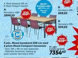 Bilka Mood havebord 208 cm tilbud