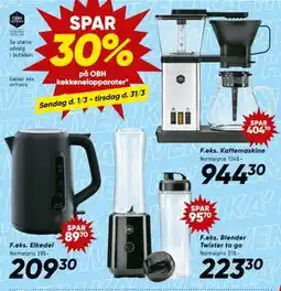 Bilka SPAR 30% på OBH køkkenelapparater tilbud