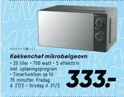 Bilka Køkkenchef mikrobølgeovn tilbud