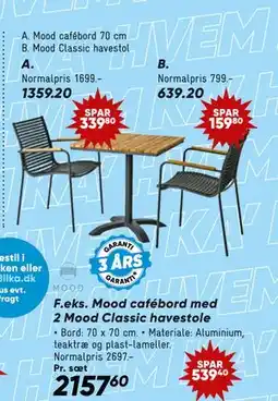 Bilka Mood Classic havestol tilbud