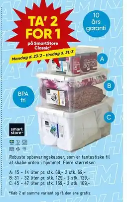 Bilka TA’ 2 FOR 1 på SmartStore Classic tilbud