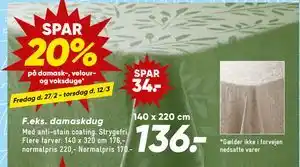Bilka damaskdug tilbud