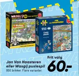 Bilka Jan Van Haasteren eller Wasgij puslespil tilbud