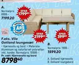 Bilka Gotland loungebord tilbud