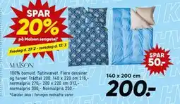 Bilka SPAR 20% på Maison sengetøj tilbud