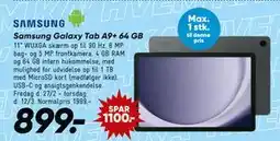 Bilka Samsung Galaxy Tab A9+ 64 GB tilbud