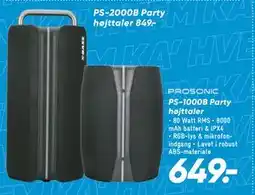 Bilka PS-1000B Party højttaler tilbud