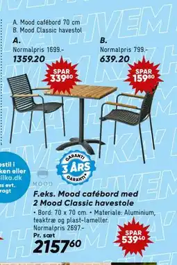 Bilka Mood cafébord 70 cm tilbud