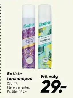 Bilka Batiste tørshampoo tilbud