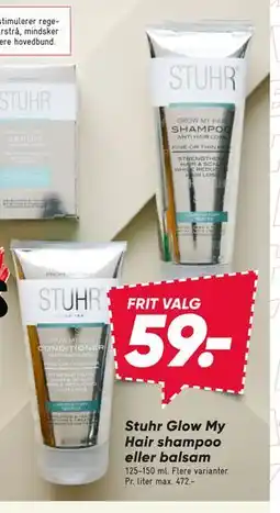Bilka Stuhr Glow My Hair shampoo eller balsam tilbud