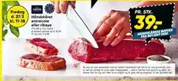 Bilka Håndskåret entrecote eller ribeye tilbud