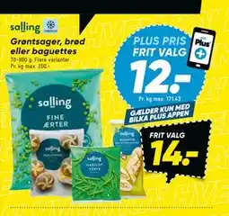 Bilka Grøntsager, brød eller baguettes tilbud