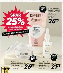 Bilka SPAR 25% på udvalgte face care varianter tilbud