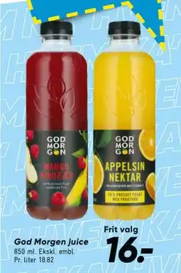 Bilka God Morgen juice tilbud