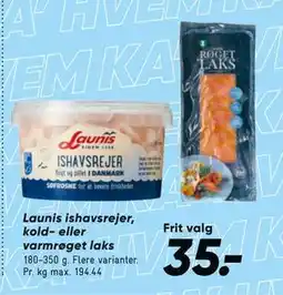 Bilka Launis ishavsrejer, kold- eller varmrøget laks tilbud