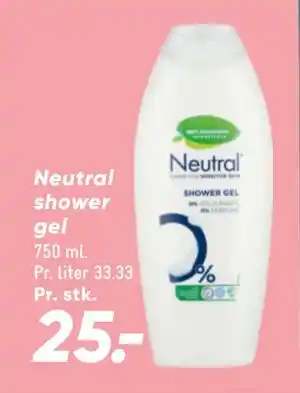 Bilka Neutral shower gel tilbud
