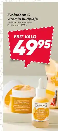 Bilka Evoluderm C vitamin hudpleje tilbud