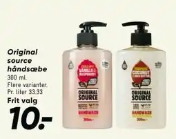 Bilka Original source håndsæbe tilbud