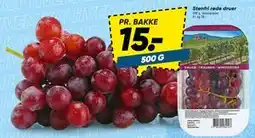 Bilka Stenfri røde druer tilbud