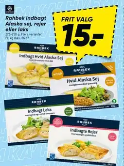 Bilka Rahbek indbagt Alaska sej, rejer eller laks tilbud