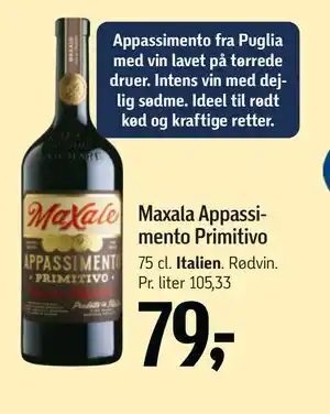 Maxala Appassimento Primitivo
