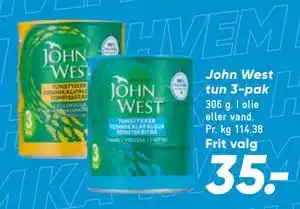 Bilka John West tun 3-pak tilbud