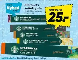Bilka Starbucks kaffekapsler tilbud