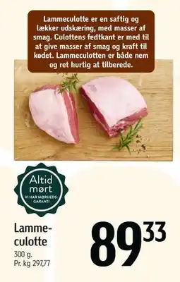 Føtex Lammeculotte tilbud