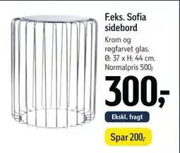 Føtex Sofia sidebord tilbud