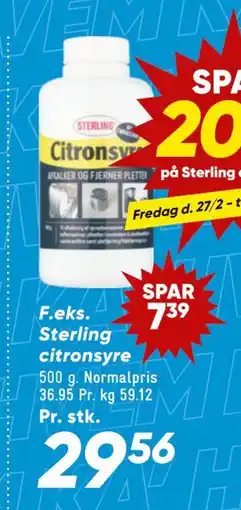 Bilka Sterling citronsyre tilbud