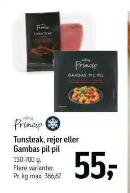 Føtex Tunsteak, rejer eller Gambas pil pil tilbud