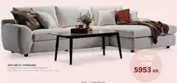 Daells Bolighus SOFA MED XL-CHAISELONG tilbud