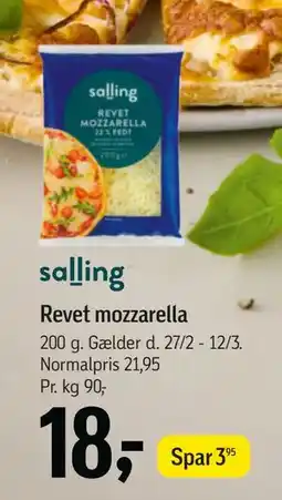 Føtex Revet mozzarella tilbud