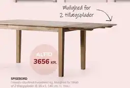 Daells Bolighus SPISEBORD tilbud
