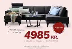 Daells Bolighus U-SHAPE SOFA MED CHAISELONG OG OPEN END AFSLUTNING tilbud