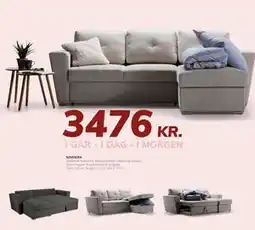 Daells Bolighus SOVESOFA tilbud