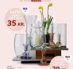 Daells Bolighus VASE I GLAS tilbud