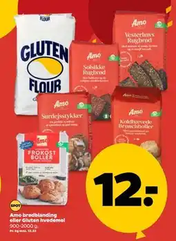 Netto Amo brødblanding eller Gluten hvedemel tilbud