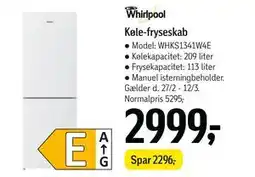 Føtex Køle-fryseskab tilbud