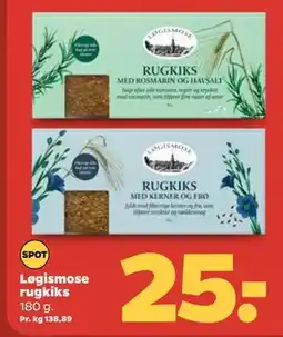 Netto Løgismose rugkiks tilbud